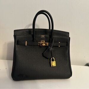 Black Leather Bag - High Qualiy